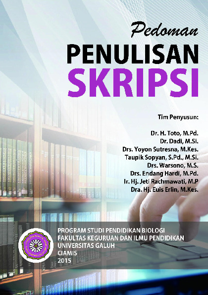 Sampul buku Pedoman Penulisan Sk...
